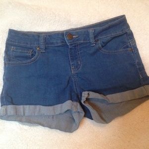 Blue jean shorts